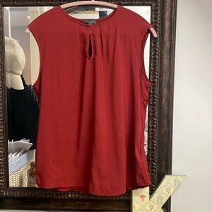 The Limited burgundy sleeveless blouse